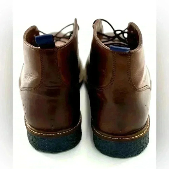 Men’s Denver Hayes Brown Leather Lace  Up Chukka Boots/Shoes Size 12 - Picture 4 of 10